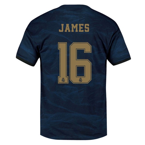 Camiseta Real Madrid NO.16 James 2ª Kit 2019 2020 Azul